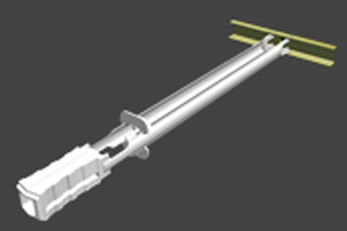 High strength toggle bolt for hollow wall grab bar installation