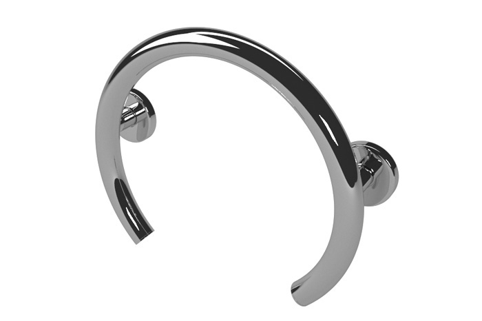 Lifeline chrome grab bar for shower valve