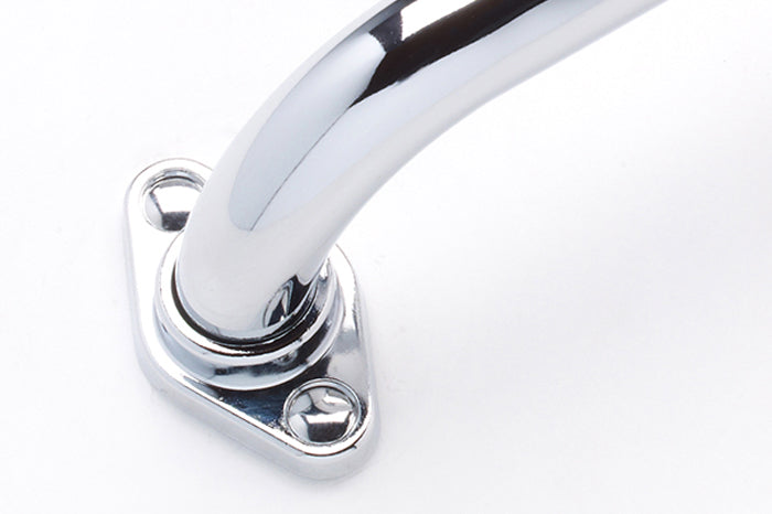 1" diameter chrome grab bar oval adjustable flange