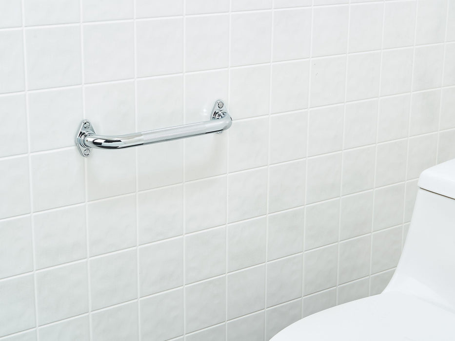 1" diameter chrome grab bar with knurled grip