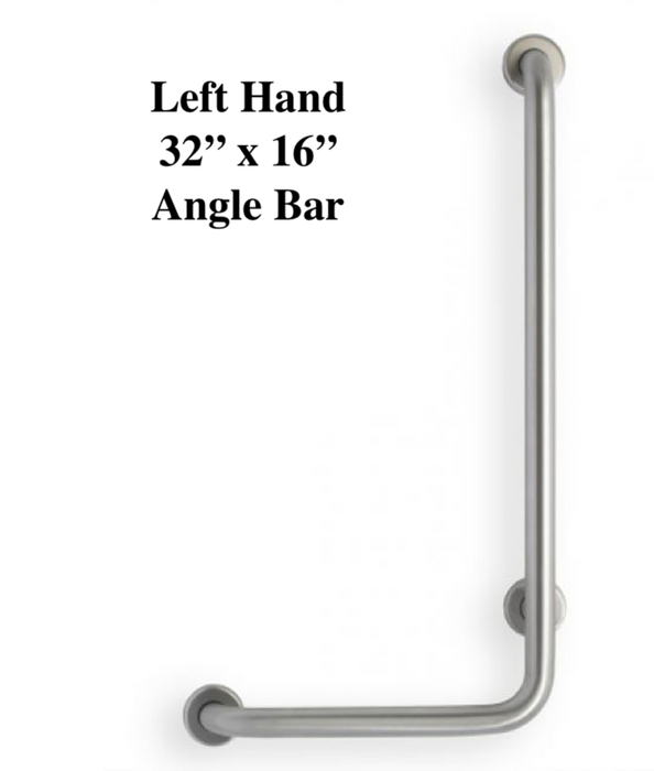 L-shape grab bar