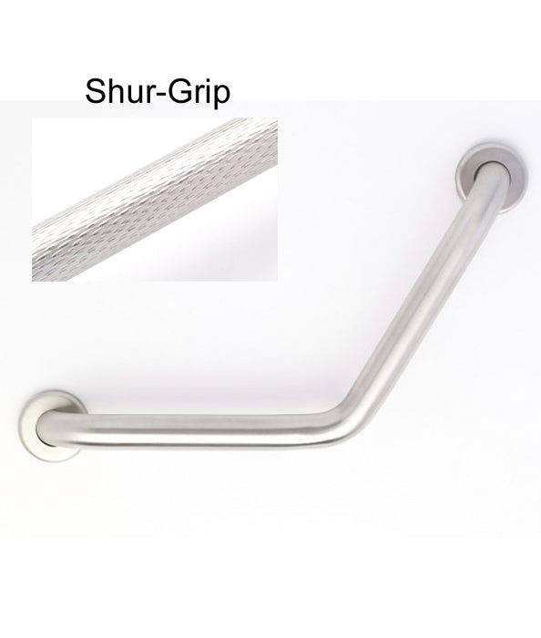 120 deg angle grab bar 12" x 12"  with shurgrip