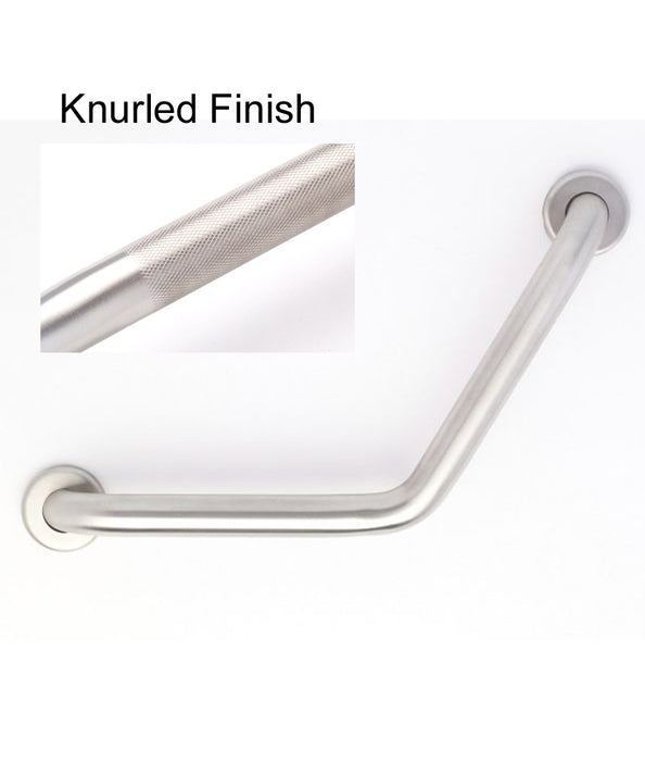 12" x 12" angle grab bar  1.5" diameter with knurled grip