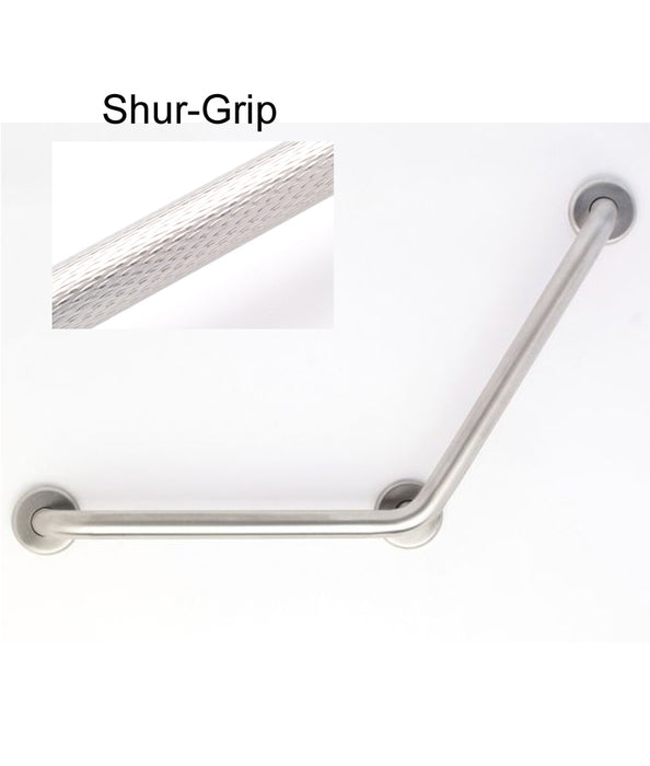 120 deg angle grab bar 24" x 24" with shugrip