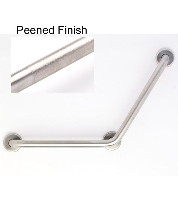 16" x 16" 120 deg angle grab bar  1.5" diameter with peened grip