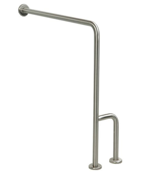 Wall to floor grab bar