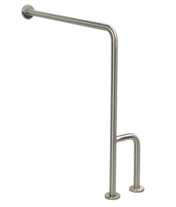 Wall to floor grab bar