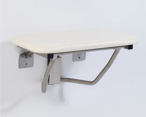 Folding shower seat rectangle padded seat top shower seat