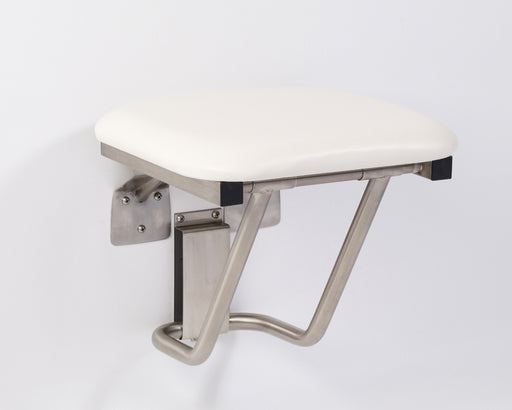16" and 18" whited padded folding shower seat