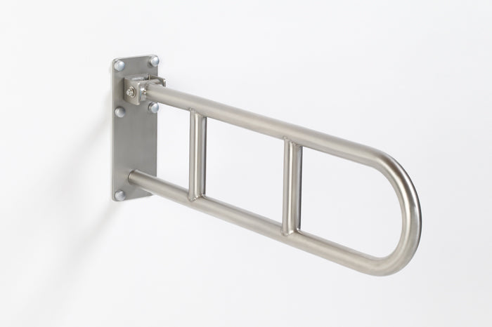 heavy duty flip up grab bar folding grab bar bariatric use stainless steel 98-2230P series