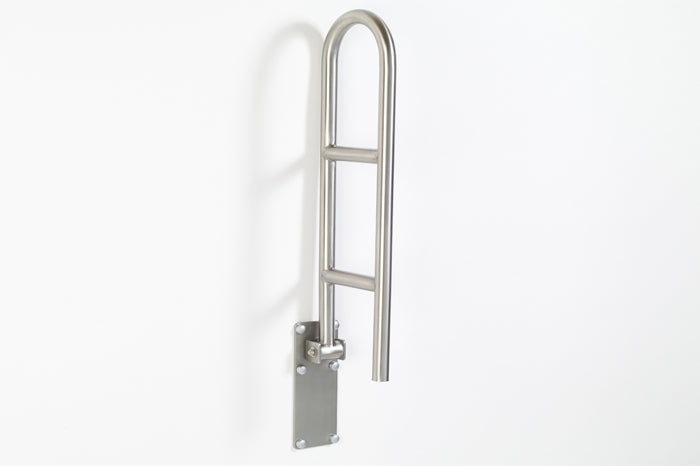heavy duty flip up grab bar folding grab bar bariatric use stainless steel 98-2230P series