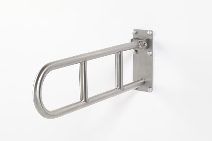 heavy duty flip up grab bar folding grab bar bariatric use stainless steel 98-2230P series