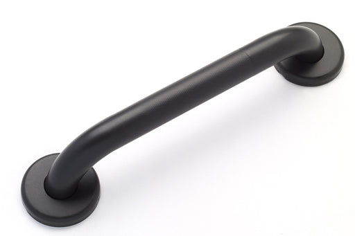 stainless steel grab bar knurled grip with oil rubbed bronze finish
