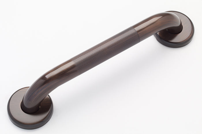 Antique Bronze Grab Bar with knurled grip