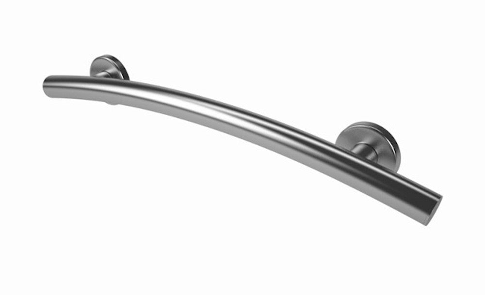 Lifeline 2 in 1 combination grab bar sweeping grab bar brushed