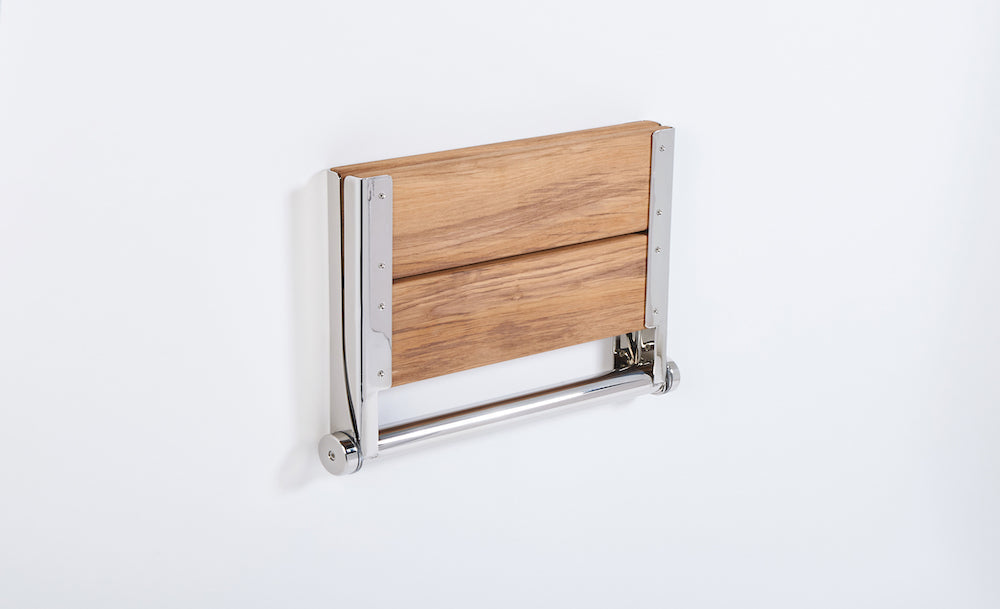 Lifeline contour shower seat  folded up against the wall