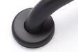 stainless steel grab bar with oil rubbed bronze finish  flange 