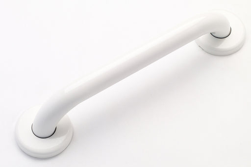 white grab bar smooth finish 