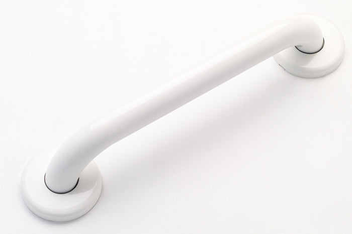 white grab bar smooth finish