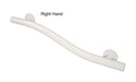 Lifeline 2 in 1 combination grab bar right hand white wave grab  bar 18" 