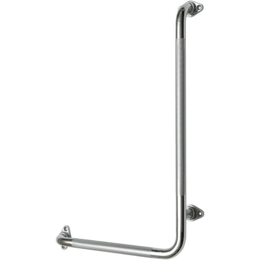 1" diameter chrome angle grab bar with knurled grip