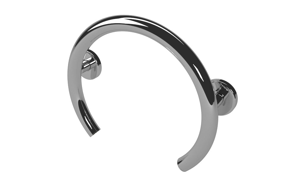 Lifeline grab bars 2 in 1 grab bar shower valve ring in polished chrome
