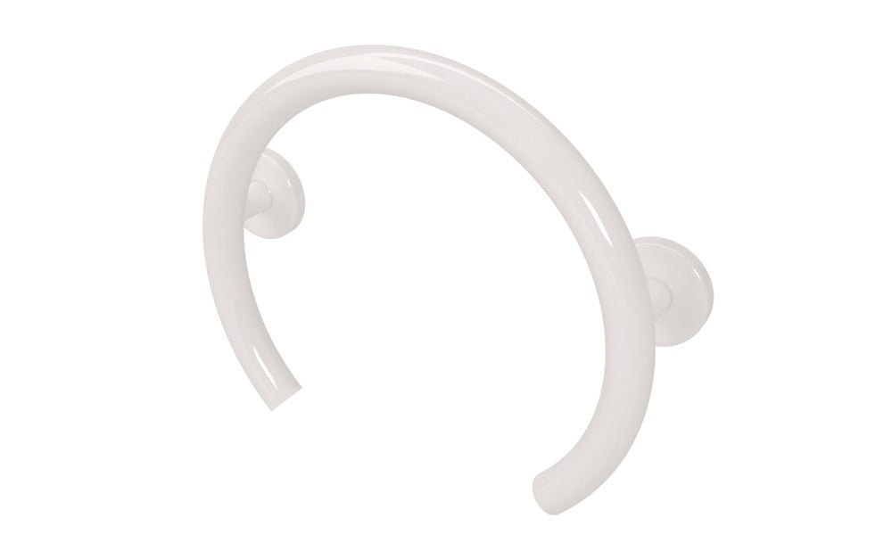 Lifeline grab bars 2 in 1 grab bar shower valve ring in white