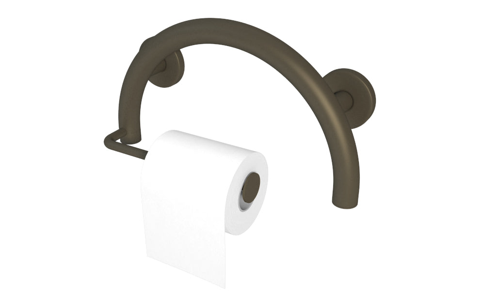 lifeline 2 in 1 combination grab bar Toilet Paper grab bar in stainless steel in oil rubbed bronze