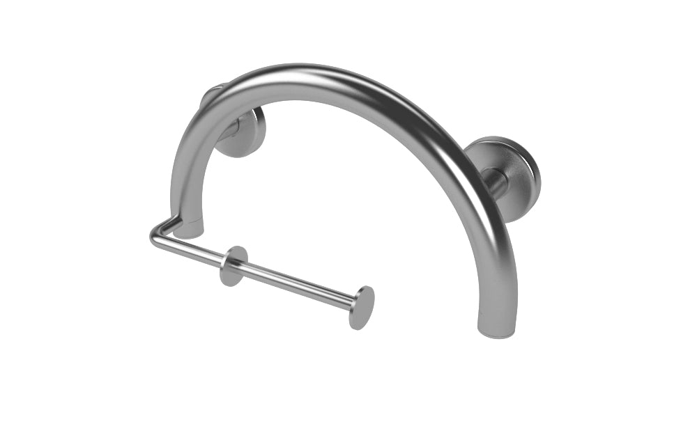 lifeline 2 in 1 combination grab bar Toilet Paper grab bar in stainless steel