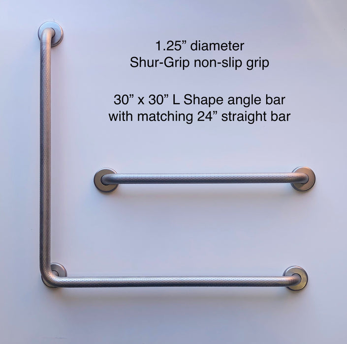 GBC 304. - 1.25" Diameter 90 Deg L Shape 30" x 30"