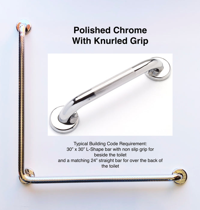 GBC 304. - 1.25" Diameter 90 Deg L Shape 30" x 30"