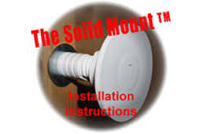 The solid mount used to fill the gap in fiberglass shower grab bar installations