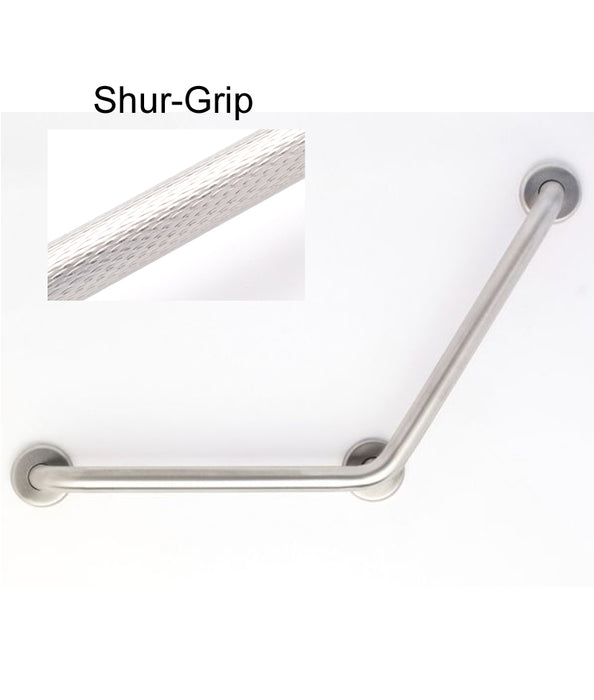 120 deg angle grab bar 16" x 16" with shurgrip