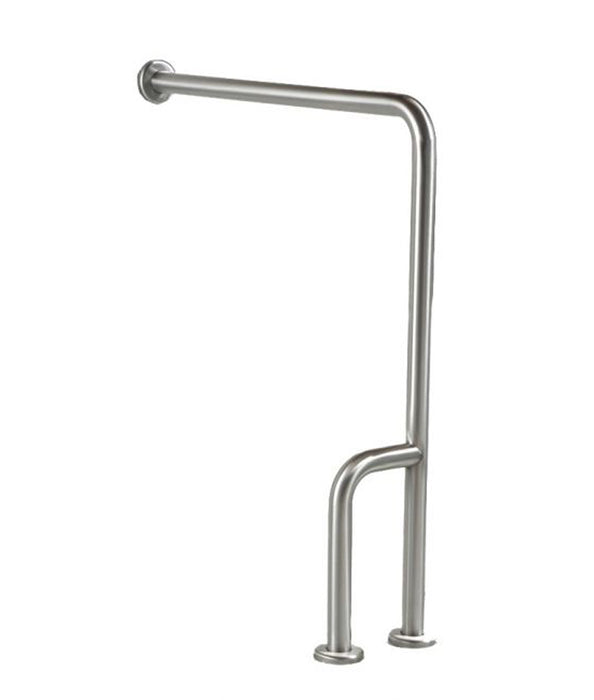 Wall to floor grab bar