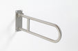 friction hinge folding grab bar flip up safety rail 1.5" diameter with friction hinge all stainless steel 