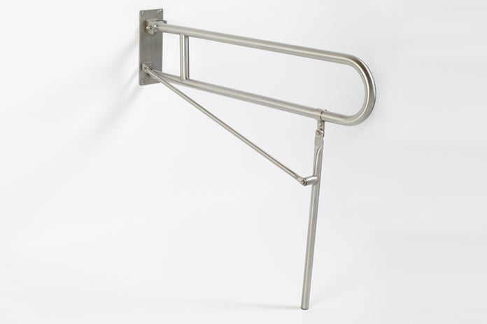 Flip Up Folding Safety Rails for Washrooms