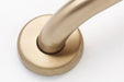 Vibrant Bronze Grab Bar with knurled grip flange