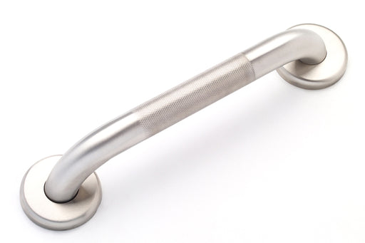 1.5" diameter knurled grip  grab bar stainless steel