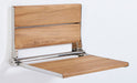Lifeline contour shower seat teak wood slats and chrome frame