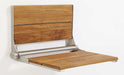 Lifeline contour shower seat teakwood slats with stainless steel frame