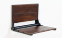 Lifeline contour shower seat walnut wood with matte black frame