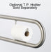 flip up safety rail optional toilet paper holder 