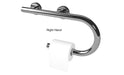 lifeline 2 in 1 combination grab bar Toilet paper grab bar right hand in chrome finish