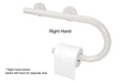 lifeline 2 in 1 combination grab bar Toilet paper grab bar right hand in white 