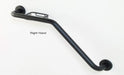 Lifeline 2 in 1 combination grab bar right hand matte black grab bar with soap basket